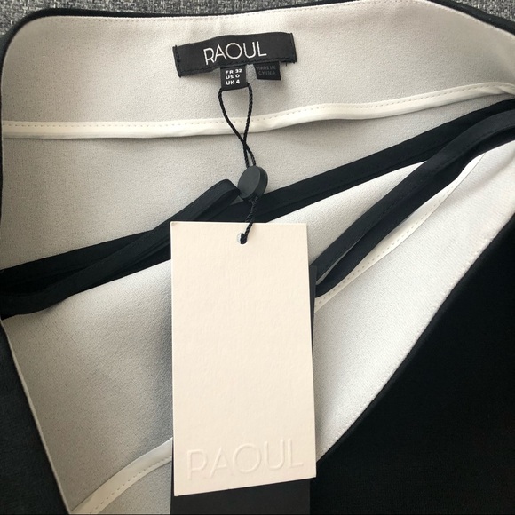 Raoul Classic Asymmetric Black Skirt - Picture 5 of 6